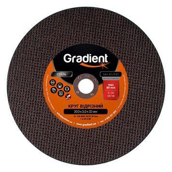 Cutting disc GRADIENT 300x3.0x32 mm GGD3030 photo - Shop Now at Gradient 🛒